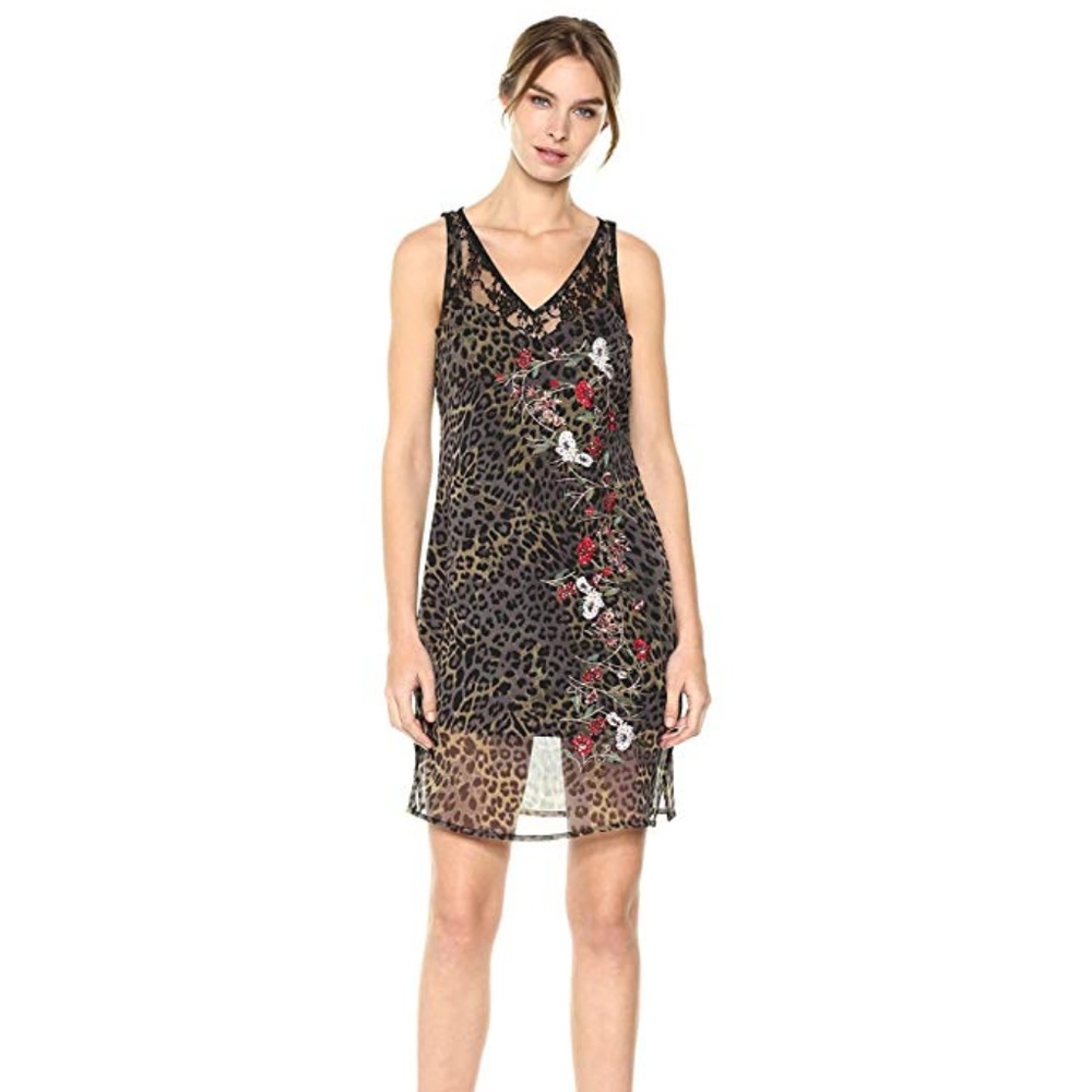 GUESS Women's Sleeveless Odessa Slip Dress